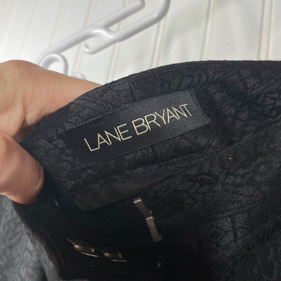 Lane Bryant Women’s Black Rayon Blend Straight Leg Pant Plus Size 16 - Picture 3 of 8